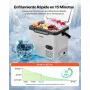 VEVOR Nevera Portátil para Coche 18 L, Zona Única, Refrigerador para Coche con Compresor 12/24 V CC 100-240 V CA, Temperatura Ajustable de -20 °C a 20 °C, para Camiones, Autocaravanas, Camping
