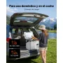 VEVOR Nevera Portátil para Coche 18 L, Zona Única, Refrigerador para Coche con Compresor 12/24 V CC 100-240 V CA, Temperatura Ajustable de -20 °C a 20 °C, para Camiones, Autocaravanas, Camping