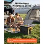 VEVOR Nevera Portátil para Coche 20 L, Zona Única, Refrigerador para Coche con Compresor 12/24 V CC, Temperatura Ajustable de -10 °C a 10 °C, para Autocaravanas, Furgonetas, Barcos, Camping, Viajes