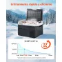 VEVOR Nevera Portátil para Coche 25 L, Zona Única, Refrigerador para Coche con Compresor 12/24 V CC y 100-240 V CA, Temperatura Ajustable de -20 °C a 20 °C, para Autocaravanas, Camping, Viajes