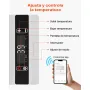 VEVOR Nevera Portátil para Coche 25 L, Zona Única, Refrigerador para Coche con Compresor 12/24 V CC y 100-240 V CA, Temperatura Ajustable de -20 °C a 20 °C, para Autocaravanas, Camping, Viajes
