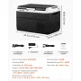 VEVOR Nevera Portátil para Coche 30 L, Zona Única, Refrigerador para Coche con Compresor 12/24 V CC y 100-240 V CA, Temperatura Ajustable de -20 °C a 20 °C, para Autocaravanas, Camping, Viajes