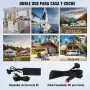 VEVOR Nevera de Compresión Portátil 25 L Mini Nevera para Coche de Doble Zona Temperatura Ajustable de -20 °C a 20 °C Nevera Portátil 12/24 V CC y 100-240 V CA para Camión, Barco, Casa, Camping