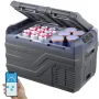 VEVOR Nevera de Compresión Portátil 25 L Mini Nevera para Coche de Doble Zona Temperatura Ajustable de -20 °C a 20 °C Nevera Portátil 12/24 V CC y 100-240 V CA para Camión, Barco, Casa, Camping