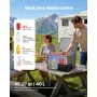 VEVOR Nevera Portátil para Coche 40 L, Zona Única, Refrigerador para Coche con Compresor 12/24 V CC, Temperatura Ajustable de -10 °C a 10 °C, para Autocaravanas, Furgonetas, Camping, Viajes, Barcos
