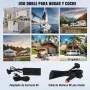 VEVOR Nevera de Compresión Portátil 32 L Mini Nevera para Coche de Doble Zona Temperatura Ajustable de -20 °C a 20 °C Nevera Portátil 12/24 V CC y 100-240 V CA para Camión, Barco, Casa, Camping