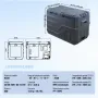 VEVOR Nevera de Compresión Portátil 32 L Mini Nevera para Coche de Doble Zona Temperatura Ajustable de -20 °C a 20 °C Nevera Portátil 12/24 V CC y 100-240 V CA para Camión, Barco, Casa, Camping