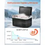 VEVOR Nevera Portátil para Coche 50 L, Zona Única, Refrigerador para Coche con Compresor 12/24 V CC y 100-240 V CA, Temperatura Ajustable de -20 °C a 20 °C, para Autocaravanas, Camping, Viajes