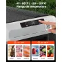 VEVOR Nevera Portátil para Coche 50 L, Zona Única, Refrigerador para Coche con Compresor 12/24 V CC y 100-240 V CA, Temperatura Ajustable de -20 °C a 20 °C, para Autocaravanas, Camping, Viajes