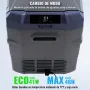 VEVOR Nevera de Compresión Portátil 40 L Mini Nevera para Coche de Doble Zona Temperatura Ajustable de -20 °C a 20 °C Nevera Portátil 12/24 V CC y 100-240 V CA para Camión, Barco, Casa, Camping