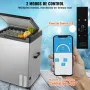 VEVOR Nevera de Compresión Portátil 70 L Mini Nevera para Coche 12/24V CC y 100-240V CA Caja Enfriadora de Zona Única Temperatura Ajustable de -20°C a 20°C para Camión Barco Casa Camping