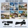 VEVOR Nevera de Compresión Portátil 70 L Mini Nevera para Coche 12/24V CC y 100-240V CA Caja Enfriadora de Zona Única Temperatura Ajustable de -20°C a 20°C para Camión Barco Casa Camping