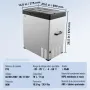 VEVOR Nevera de Compresión Portátil 70 L Mini Nevera para Coche 12/24V CC y 100-240V CA Caja Enfriadora de Zona Única Temperatura Ajustable de -20°C a 20°C para Camión Barco Casa Camping