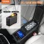 VEVOR Nevera de Compresión Portátil 8 L Mini Nevera con Reposabrazos para Coche 12/24V CC y 100-240V CA Mini Nevera de Zona Única -20°C a 20°C Ajustable para Coche Camión Barco Casa Camping