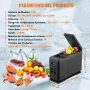 VEVOR Nevera de Compresión Portátil 8 L Mini Nevera con Reposabrazos para Coche 12/24V CC y 100-240V CA Mini Nevera de Zona Única -20°C a 20°C Ajustable para Coche Camión Barco Casa Camping