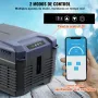 VEVOR Nevera de Compresión Portátil 9 L Mini Nevera para Coche 12/24V DC y 100-240V AC Caja Enfriadora de Zona Única Temperatura Ajustable de -20°C a 20°C para Camión Barco Casa Camping
