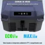 VEVOR Nevera de Compresión Portátil 9 L Mini Nevera para Coche 12/24V DC y 100-240V AC Caja Enfriadora de Zona Única Temperatura Ajustable de -20°C a 20°C para Camión Barco Casa Camping