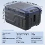 VEVOR Nevera de Compresión Portátil 9 L Mini Nevera para Coche 12/24V DC y 100-240V AC Caja Enfriadora de Zona Única Temperatura Ajustable de -20°C a 20°C para Camión Barco Casa Camping