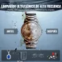 VEVOR Limpiador Ultrasónico 2 L con Temporizador de Calentamiento y Cesta Equipo de Limpieza Ultrasónico Digital Profesional 60 W para Relojes Instrumentos Gafas Monedas Piezas de Metal Plata