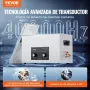 VEVOR Limpiador Ultrasónico 30 L 600 W con Temporizador de Calentamiento y Cesta Máquina de Cavitación Sónica Digital para Herramientas de Laboratorio, Piezas Metálicas, Carburador, Piezas de Auto