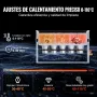 VEVOR Limpiador Ultrasónico 30 L 600 W con Temporizador de Calentamiento y Cesta Máquina de Cavitación Sónica Digital para Herramientas de Laboratorio, Piezas Metálicas, Carburador, Piezas de Auto
