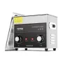 VEVOR Limpiador Ultrasónico 3 L con Temporizador de Calentamiento y Cesta Equipo de Limpieza Ultrasónico Digital Profesional 120 W para Relojes Instrumentos Gafas Monedas Piezas de Metal Plata