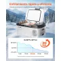 VEVOR Nevera Portátil para Coche 12/24 V CC 100-240 V CA con Compresor, Control de Temperatura de -20 °C a 20 °C, con Aplicación, Congelador de 15 L para Autocaravanas, Camping, Barcos, Pesca