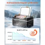 VEVOR Nevera Portátil para Coche 12/24 V CC 100-240 V CA con Compresor, Control de Temperatura de -20 °C a 20 °C, con Aplicación, Congelador de 22 L para Autocaravanas, Camping, Barcos, Pesca