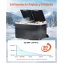 VEVOR Nevera Portátil para Coche 12/24 V CC 100-240 V CA con Compresor, Control de Temperatura de -20 °C a 20 °C, Doble Zona, 95 L para Autocaravanas, Camping, Barcos, Pesca, Viajes, Exteriores