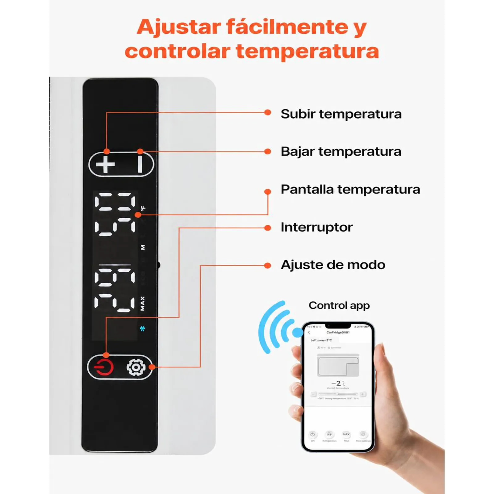 VEVOR Nevera Portátil para Coche 12/24 V CC 100-240 V CA con Compresor, Control de Temperatura de -20 °C a 20 °C, Doble Zona, 95 L para Autocaravanas, Camping, Barcos, Pesca, Viajes, Exteriores
