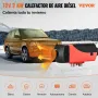 VEVOR Calentador de Aire Diesel 12V 2KW con Silenciador Calentador de Combustible Calefacción Estacionaria Diesel Calentador Coche Diesel Aire Calentador Motor Diesel