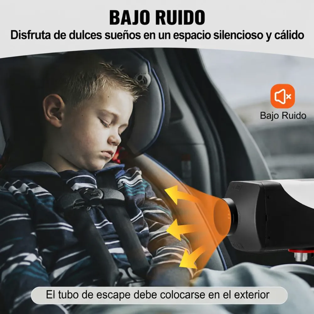 VEVOR Calentador de Aire Diesel 12V 5-8KW Calentador de Combustible Calefacción Estacionaria Diesel Calentador Coche Diesel con Interruptor LCD