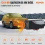 VEVOR Calentador de Aire Diesel 12V 5-8KW Calentador de Combustible Calefacción Estacionaria Diesel Calentador Coche Diesel con Interruptor LCD Negro
