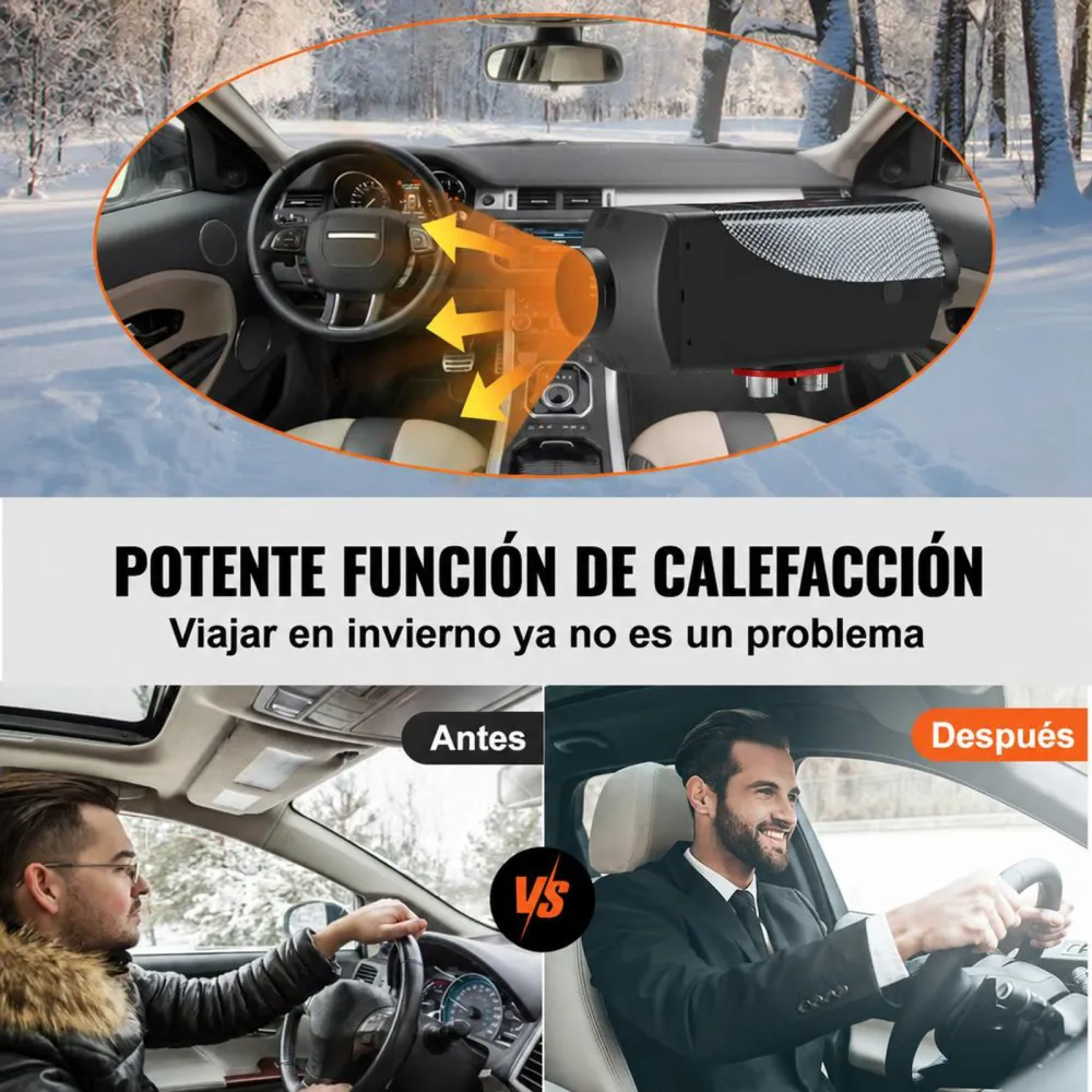 VEVOR Calentador de Aire Diesel 12V 5-8KW Calentador de Combustible Calefacción Estacionaria Diesel Calentador Coche Diesel con Interruptor LCD Negro