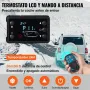 VEVOR Calentador de Aire Diesel 12V 5-8KW Calentador de Combustible Calefacción Estacionaria Diesel Calentador Coche Diesel con Interruptor LCD Negro