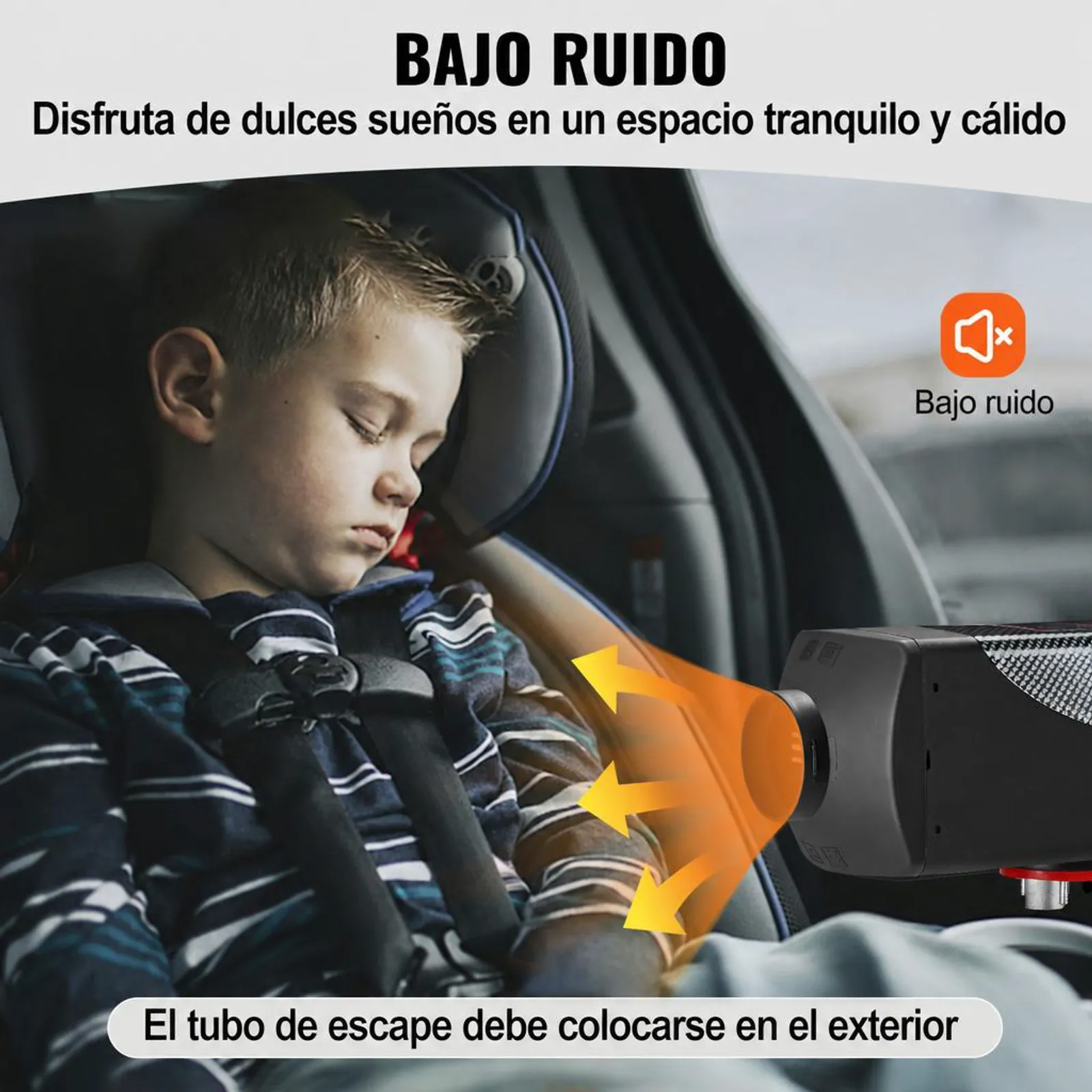 VEVOR Calentador de Aire Diesel 12V 5-8KW Calentador de Combustible Calefacción Estacionaria Diesel Calentador Coche Diesel con Interruptor LCD Negro