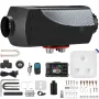 VEVOR Calentador de Aire Diesel 12V 5-8KW Calentador de Combustible Calefacción Estacionaria Diesel Calentador Coche Diesel con Interruptor LCD Negro