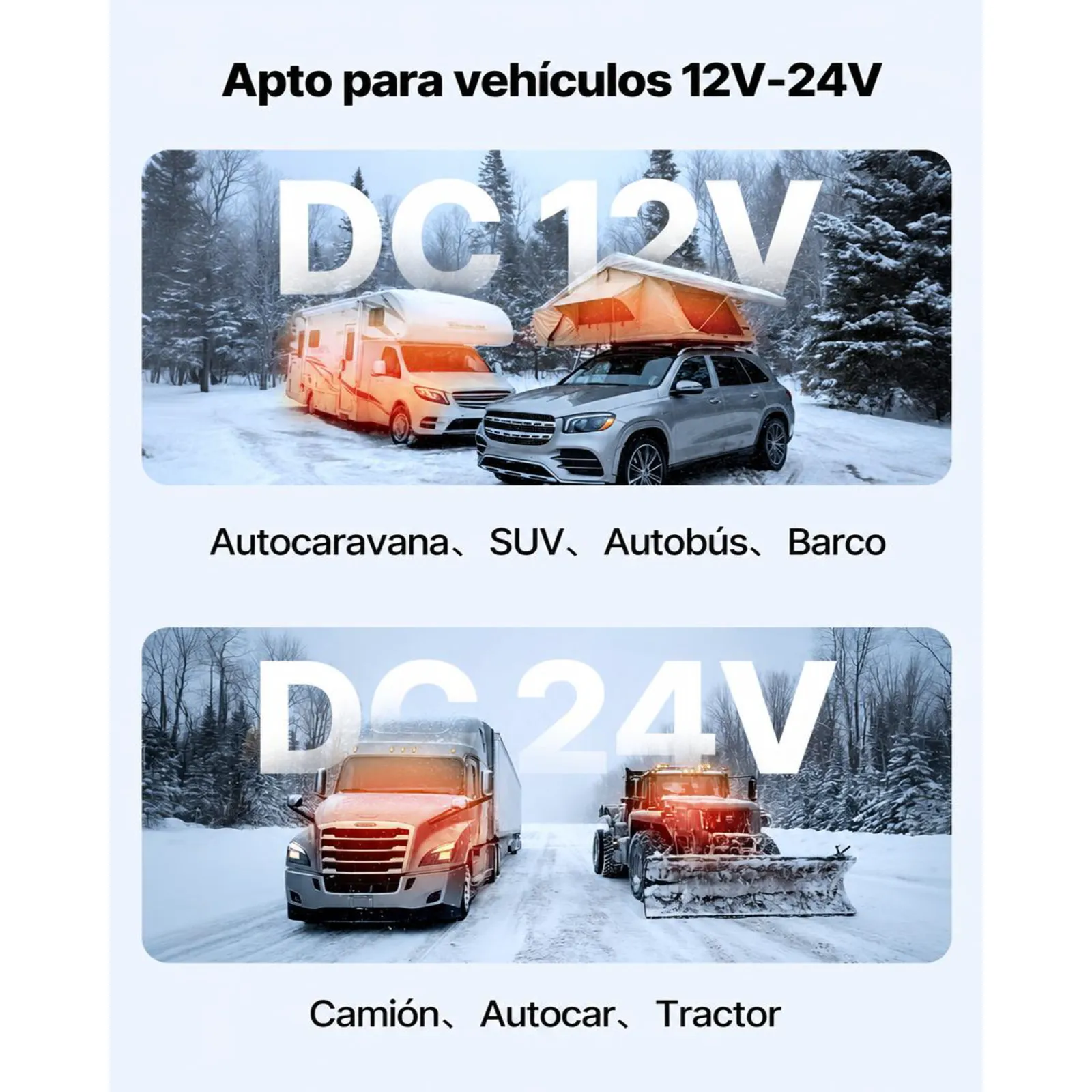 VEVOR Calentador de Aire Diésel 12-24V 5-8KW Consumo 0,18-0,36 L/h Calefacción Estacionaria 0-40 °C Ajustable con Control Remoto Pantalla LCD Bajo Ruido Tanque de 5 L para Camión, Barco, Caravana