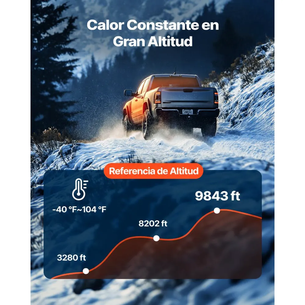 VEVOR Calentador de Aire Diésel 12-24V 5-8KW Consumo 0,18-0,36 L/h Calefacción Estacionaria 0-40 °C Ajustable con Control Remoto Interruptor LCD Bajo Ruido Tanque de 5 L para Camión, Barco