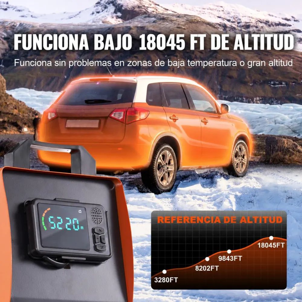 VEVOR Calentador Diésel Portátil Todo en Uno 12V 5-8KW, 0,16-0,62L/h Calentador de Aire Diesel 8~36°C Ajustable 20-25m² Control Inteligente LCD Bluetooth Mando a Distancia Tanque de 5L para Barco RV Auto