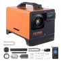 VEVOR Calentador Diésel Portátil Todo en Uno 12V 5-8KW Calentador de Aire Diésel 0,16-0,62 L/h 8~36°C Ajustable 20-25 m² LCD Bluetooth Mando a Distancia Depósito de 5 L para Autocaravana Sin Instalación