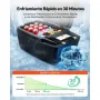 VEVOR Nevera Portátil para Coche 20 L con Compresor, Congelador Eléctrico para Coche Temperatura Ajustable de -16 °C a 10 °C, 12/24 V CC, Refrigerador para Automóvil Compatible para Tesla Model 3