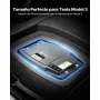 VEVOR Nevera Portátil para Coche 20 L con Compresor, Congelador Eléctrico para Coche Temperatura Ajustable de -16 °C a 10 °C, 12/24 V CC, Refrigerador para Automóvil Compatible para Tesla Model 3