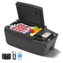 VEVOR Nevera Portátil para Coche 20 L con Compresor, Congelador Eléctrico para Coche Temperatura Ajustable de -16 °C a 10 °C, 12/24 V CC, Refrigerador para Automóvil Compatible para Tesla Model 3