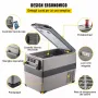 VEVOR Frigorifero Portatile, 45 L Piccolo Frigorifero Compressore Portatile, 45 W Frigorifero per Auto, 27 x 14 x 18 Pollici, Congelatore Domestico, Frigorifero da Viaggio Piccolo Congelatore per Auto
