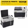 VEVOR Congelatore per Frigorifero Elettrico Portatile, Capacità 30 L Piccolo Frigorifero Congelatore 37,8 x 37,5 x 61 cm Mini Frigorifero per Auto Guida Viaggi Potenza Totale in Ingresso 45 W