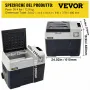VEVOR Mini Frigorifero Portatile per Auto Congelatore 40L Schermo LED Digitale, Frigo Portatile Capienza 40L Campeggio Viaggio Auto Schermo di Controllo, Frigo Portatile 12V/24V da Auto Camion Barca