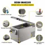 VEVOR Congelatore per Frigorifero Elettrico Portatile, Capacità 35 L Piccolo Frigorifero Congelatore 27,1 x 13,6 x 15 Pollici Mini Frigorifero per Auto per Guida Viaggi Potenza Totale in Ingresso 60 W