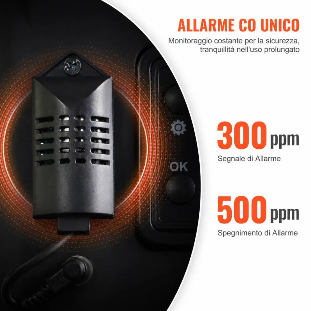 VEVOR Riscaldatore d'Aria Diesel con Controllo APP Bluetooth, 5-8KW, Telecomando e Schermo di Visualizzazione, Allarme CO, Riscaldatore Diesel a Riscaldamento Portatile per Veicoli e Garage 5-8KW, 12V/24V