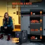 VEVOR Riscaldatore d'Aria Diesel con Controllo APP Bluetooth, 5-8KW, Telecomando e Schermo di Visualizzazione, Allarme CO, Riscaldatore Diesel a Riscaldamento Portatile per Veicoli e Garage 5-8KW, 12V/24V
